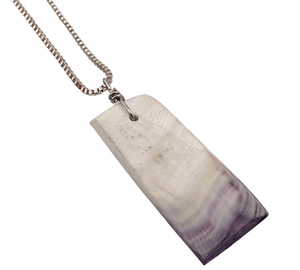 sterling silver wampum shell necklace