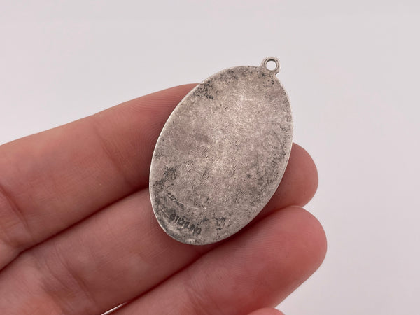 sterling silver religious Saint Christopher pendant