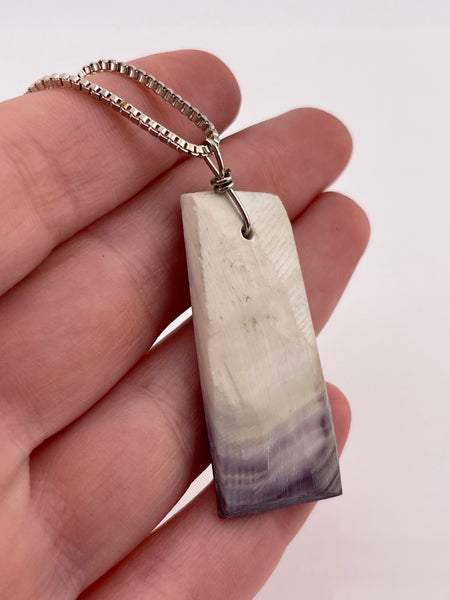 sterling silver wampum shell necklace