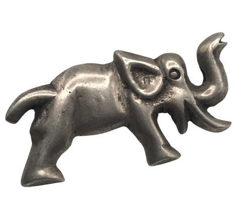 sterling silver elephant brooch pin vintage