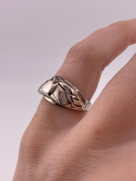 size 6 sterling silver horse ring