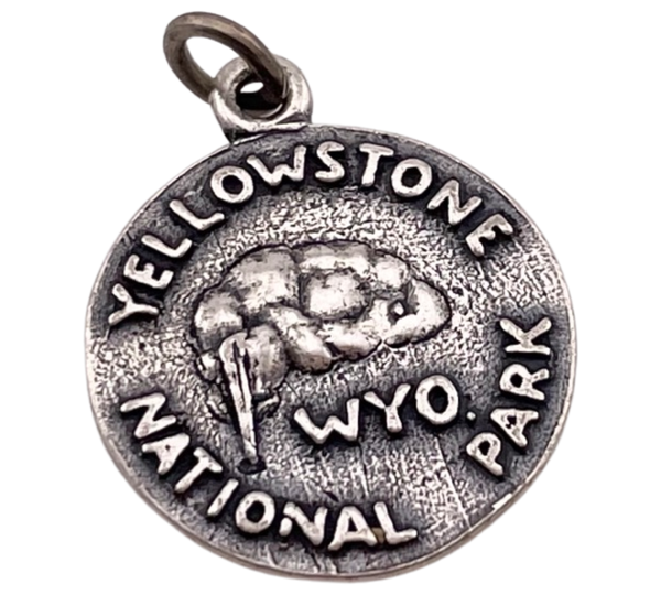 sterling silver Yellowstone Wyoming pendant