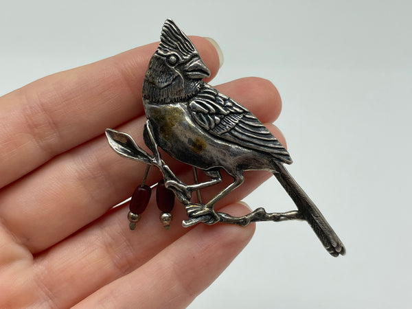 sterling silver Judie Gumm bird pin brooch