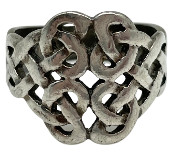 size 6 sterling silver Celtic knot ring