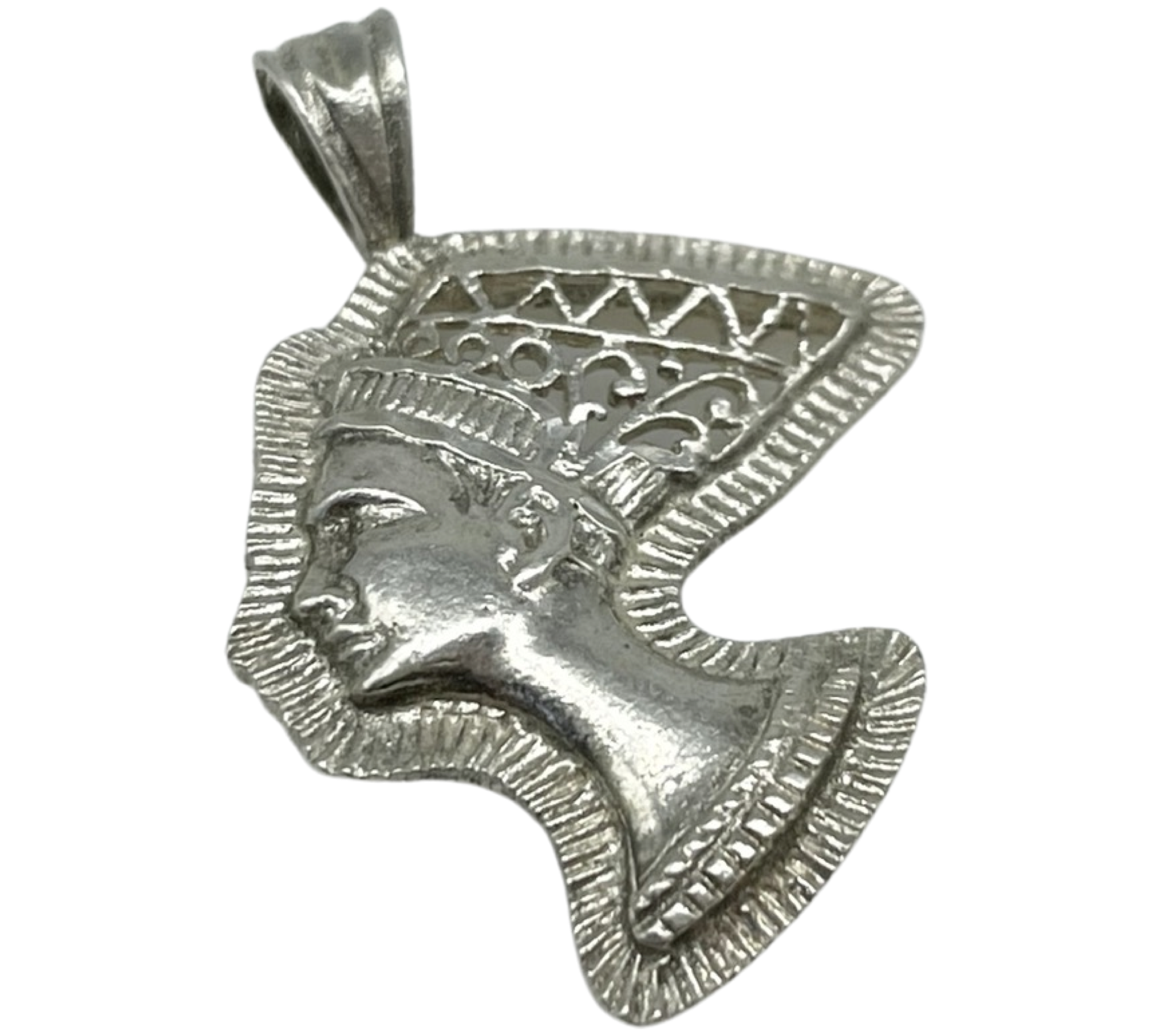 sterling silver Nefertiti pendant