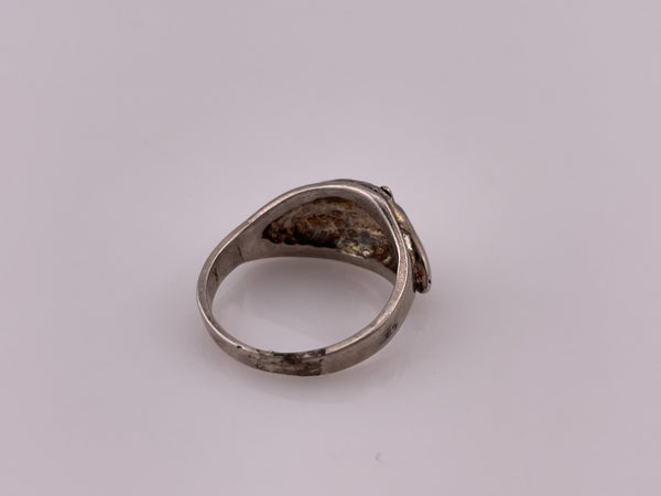 size 6 sterling silver horse ring